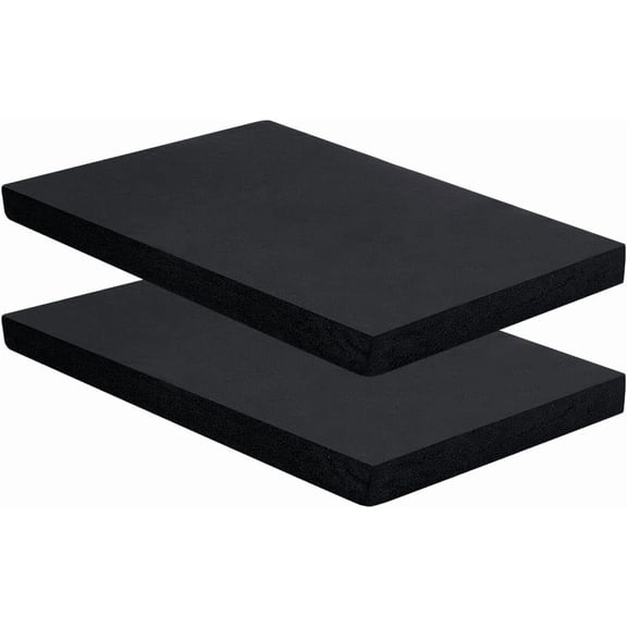 2Pcs Thermoform Sheet Black Thermoform Molding Foams 11.8x8x1 Inch Square Flexible Plastic Sheet Bendable Thermoplastic Sheets
