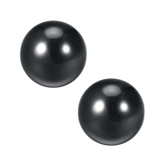 2Pcs Thermoset Ball Knob M10 Female Threaded Machine Handle 35mm Dia. Black