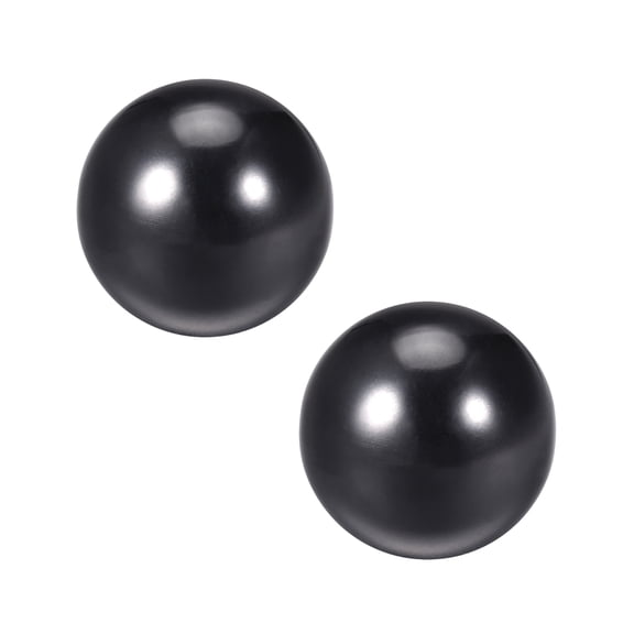 2Pcs Thermoset Ball Knob M10 Female Threaded Machine Handle 35mm Dia. Black