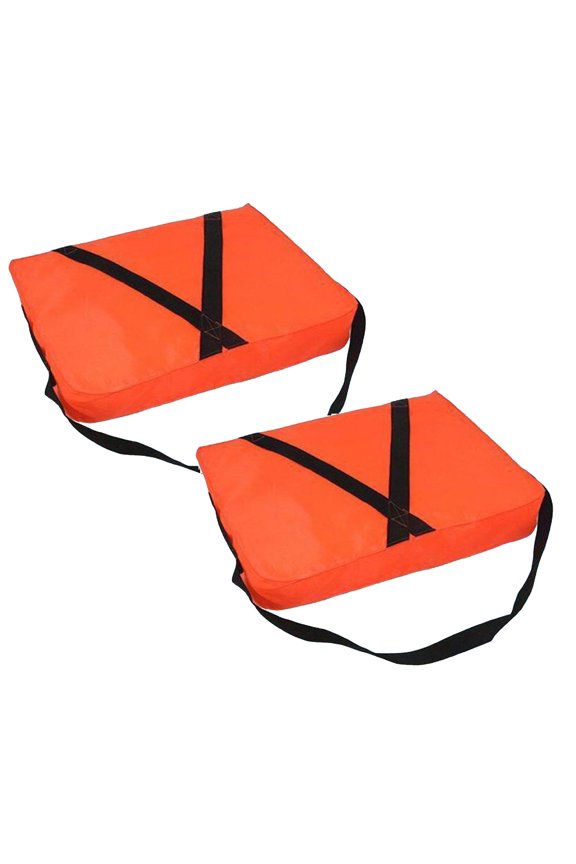 2Pcs Throwable Flotation Cushion - High Buoyancy Water Rescue Device With Strap For Boats, Swimming And Emergency Water Safety Orange 45X36Cm