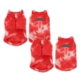 thumbnail image 1 of 2Pcs Tie Dye Dog Sweater Sweatshirt Reflective Puppy Jacket Winter Coat with D Ring Leash Soft Turtleneck Pet Vest Clothes for Small Dogs Boy Girlï¼Multicolorï¼ Pet Clothes Happy 2026!, 1 of 7