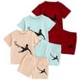 thumbnail image 1 of 2Pcs Toddler Girls Cute Knit Short Sleeve T Shirt Tee + Flare Pants Set for Gift Summer Outfits Summer 2Pcs Gift Outfits Set Girls Summer Set 1-3 Years,18-24 Months, 1 of 7
