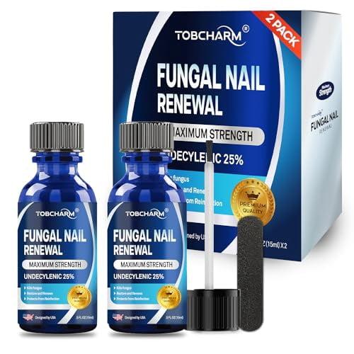 2Pcs Toenail Fungus Treatment, 25 Undecylenic acid, Toe Fungus Nail