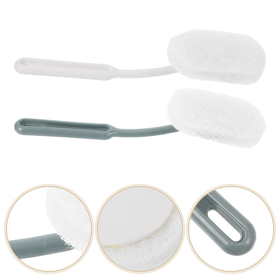 PENIKOKO Toilet and Bathtub Brush, Durable, Easy to Replace, Wall-Mountable, 2Pcs