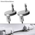 thumbnail image 1 of 2Pcs Toilet Lid Top Fixing Hinge Stainless Steel Universal-Toilet Seat Hinge Soft Release Quick Release Replacement Parts,45Mm, 1 of 8