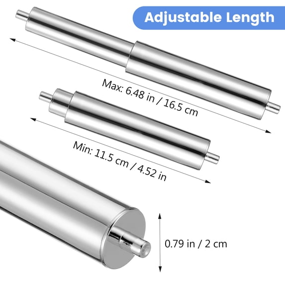 2-Pack Spring Loaded Toilet Paper Holder Rod Replacement Roller Shaft ...
