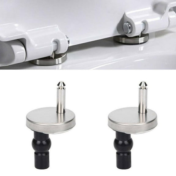 2Pcs Toilet Seat Hinges Top Close Soft Release Quick Fitting Heavy Duty Hinge Pair Hinge Screw Toilet Accessories Hardware