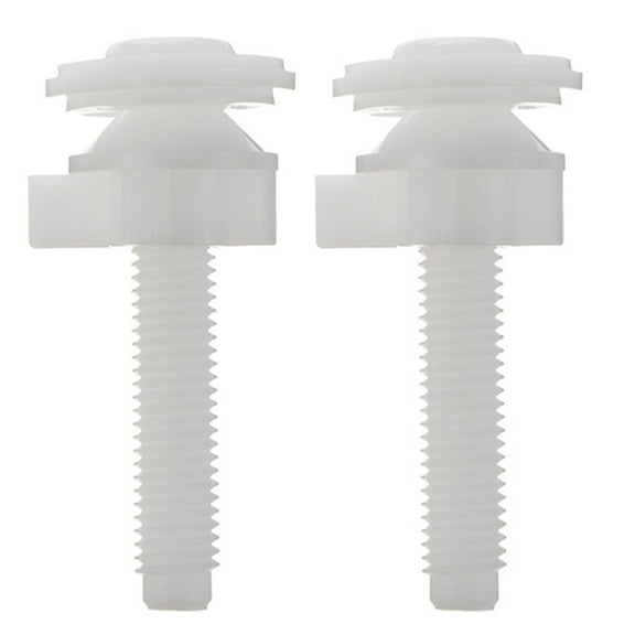 2Pcs Toilet Seat Mountings Plastic Screw Universal Toilet Seat Screws Replacement Accessories