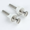 2Pcs Toilet Seat Screws, Steel Toilet Seat Hinge Bolts and Nuts, Toilet