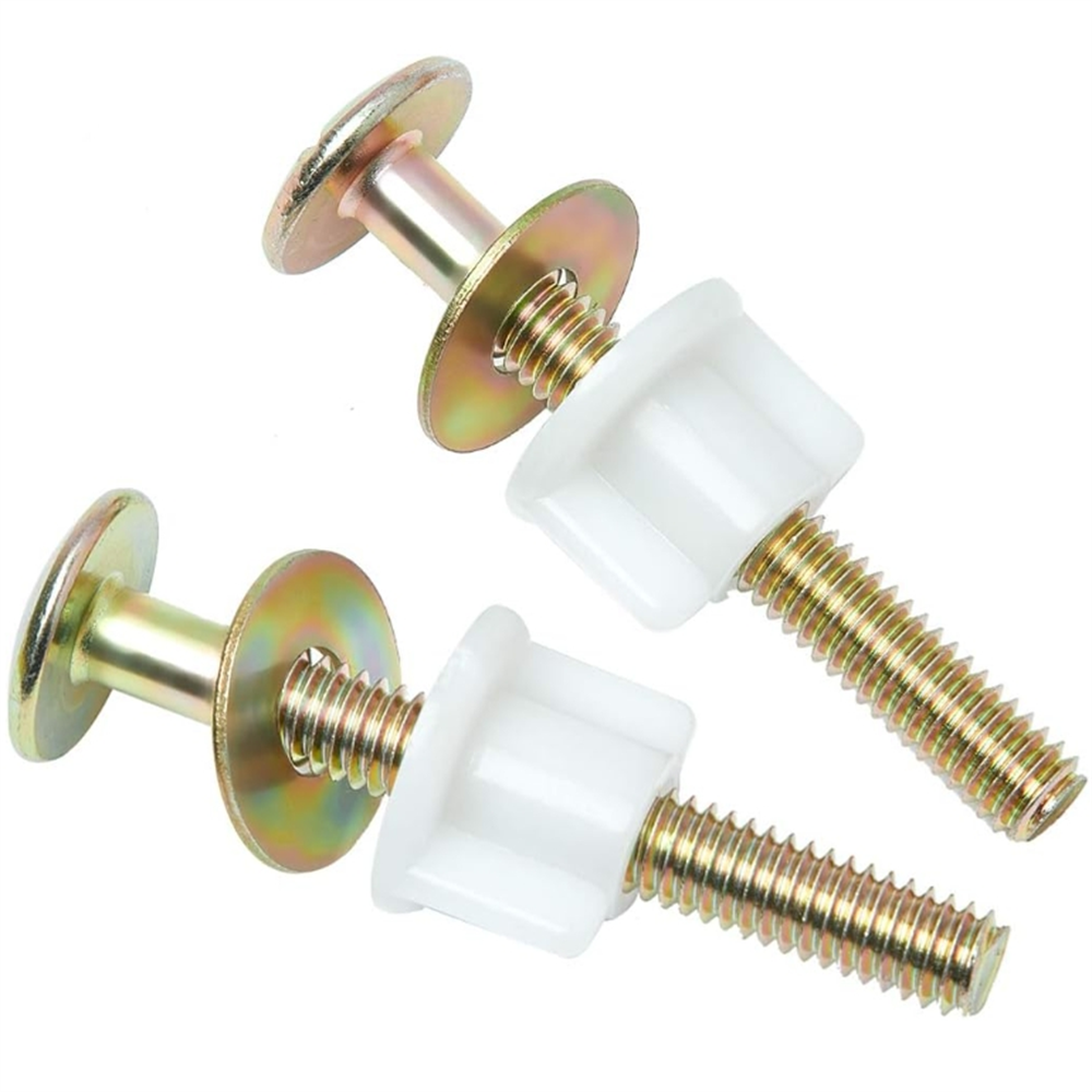 2Pcs Toilet Seat Screws, Steel Toilet Seat Hinge Bolts and Nuts, Heavy
