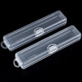 thumbnail image 1 of 2Pcs Tongue Scraper Travel Case,Transparent Portable, Dust-proof Toothbrush ,Toothpaste Cases for Daily and Travel Use,, 1 of 8