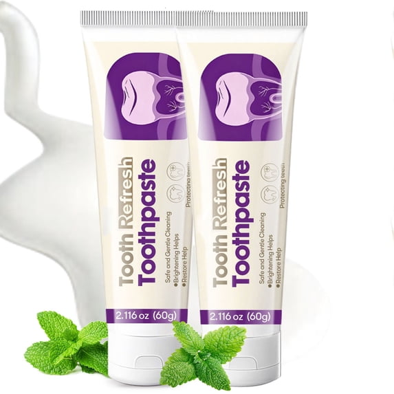 2Pcs Toothpaste, Gentle Cleaning & Fresh Breath Oral Care Toothpaste 60g