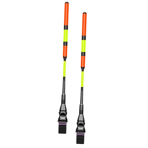 2Pcs Top Mount Glow Float Night Fishing LED Buoys, Bright Sensitive Replacement Floats Fishing Gear