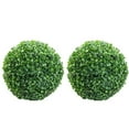 thumbnail image 1 of 2Pcs Topiary Ball Vivid Verdant Plastic Tear Resistant Faux Plant Ball Garden Decoration-18 cm, 1 of 5