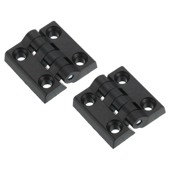 2Pcs Torque Hinge, 50x50x10mm Nylon Adjustable Position Control Hinge (7mm Hole)