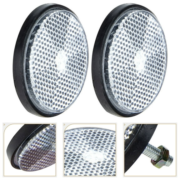 2Pcs Touring Car Lamp Reflectors Bike Reflective Piece Bicycles Reflectors Bike Warning Tool