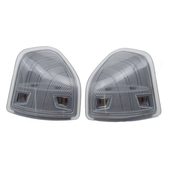 2Pcs Tow Mirror Turn Signal Clear Lens Pair LH & RH for Dodge Ram Pickup Truck