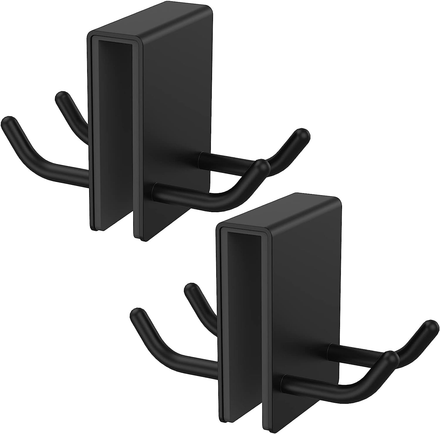 2Pcs Towel Hooks Over Shower Door Double-sided Shower Glass Hook Stainless Steel Shower Door Hooks Removal Reusable Over The Door Hanger Hooks for Bathroom Towels Squeegee Robe Shower Door 0.39in