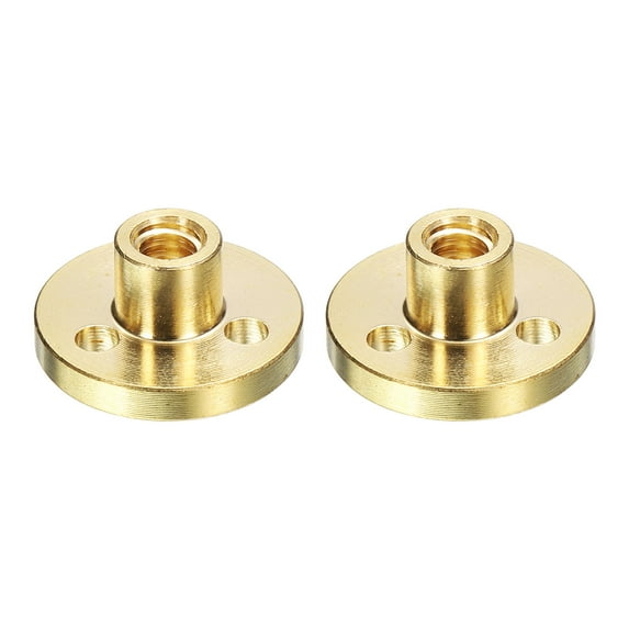2Pcs Tr5x4 T5 Screw Brass Nut (Acme Thread, Pitch 1mm, 4mm, 4 Starts) Diameter 5mm Brass Nut for T5 Screw of 3D Printer Z Axis