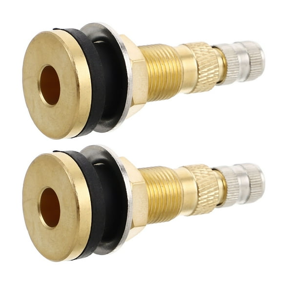 2Pcs Tractor Valve Stem Replacement Tubeless Tire Valve Stem Copper Inflation Nozzle