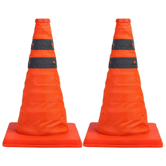NIAIZEK Durable Assorted Color Reflective Safety Cones for Construction and Parking 2Pcs