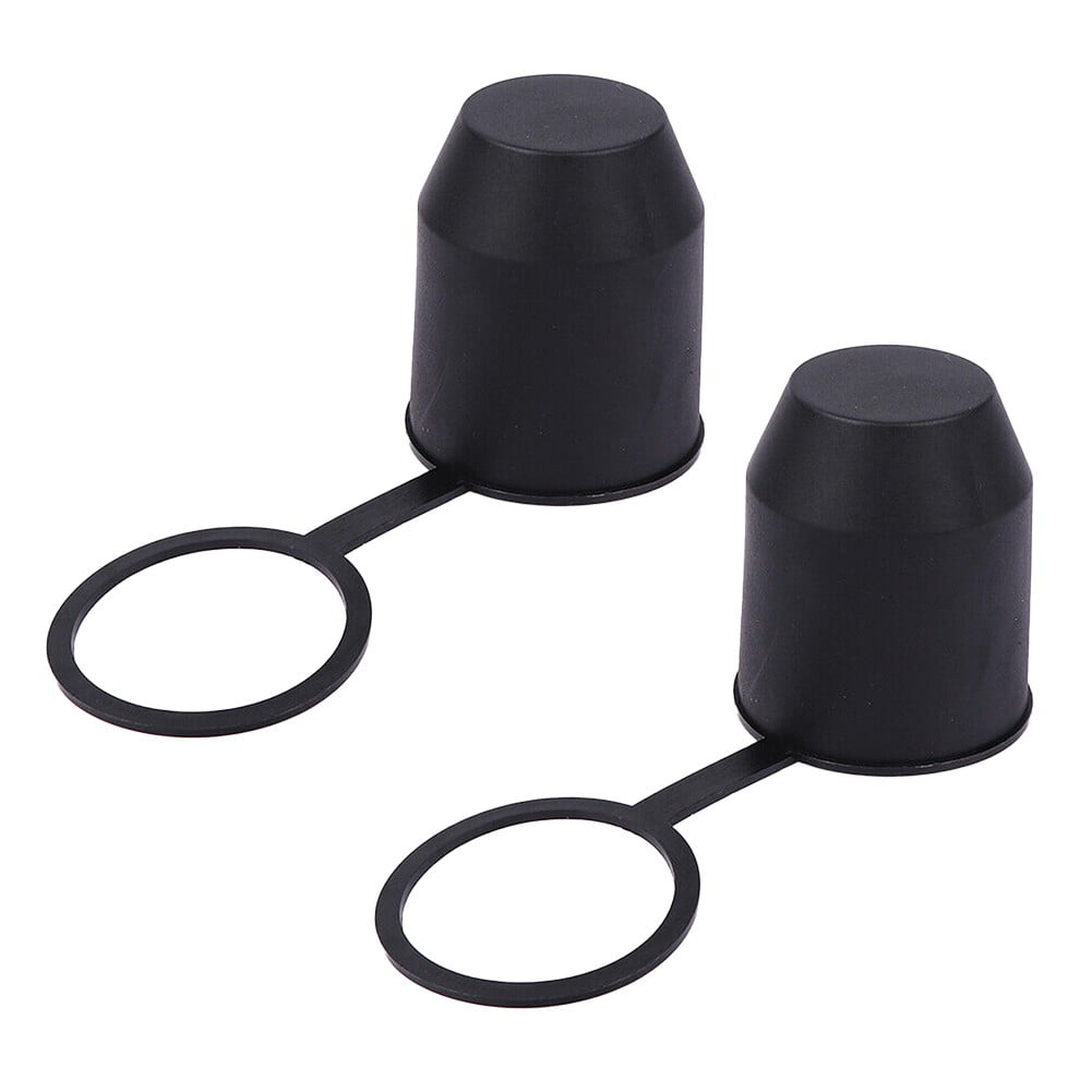 2Pcs Trailer Hitch Ball Tow Bar Cover Protection Cap for Caravan Truck