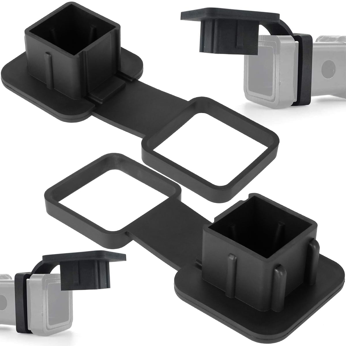 2Pcs Trailer Hitch Cover for Toyota for Ford Towing Hitch Plugs Fits 2