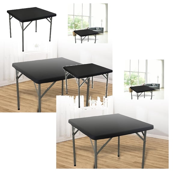 2Pcs Transform Your Dining Experience With Our Stylish Square Elastic Table Cover – Perfect For Parties Events And Everyday Use! Table Cloth