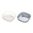 thumbnail image 1 of 2Pcs Translucent Diamond Texture Fruit Bowl, Light Luxury Large Capacity Fruit Plate, Suitable for Fruit and Other Small Items (Blue+White), 1 of 6