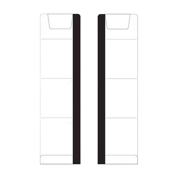 2Pcs Transparent Acrylic Monitor Side Memo Board Self-Adhesive Note Holder With Small Storage Slot For Office Desktop Monitor Organizer(Phone Version)