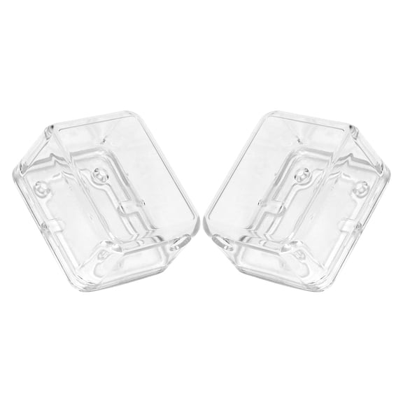 2Pcs Transparent Acrylic Music Box Kit with Hand Crank Mechanism for DIY Assembly and Repair
