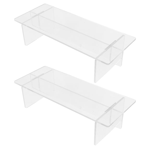 2Pcs Transparent Acrylic Shelf for Action Figure Stands and Small Display Storage