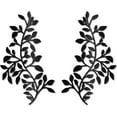 thumbnail image 1 of 2Pcs Tree Leaf Metal Wall Decor Black Metal Wall Art Rustic Vine Olive Branch Leaf Wall Art Hanging Sculpture Branch Wall Decoration for Living Room Home Office Hallway Balcony 11.8x7Inch DIY, 1 of 9