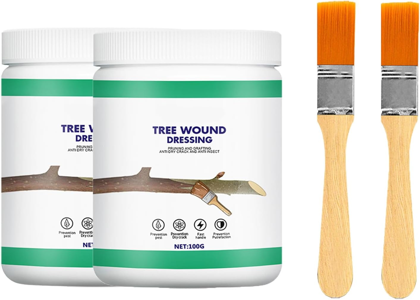 2Pcs Tree Pruning Sealer, Tree Wound Pruning Sealer & Grafting Compound