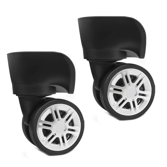 2Pcs Trolley Casters Replacement Heavy Duty Roller Wheel for Luggage Box Suitcase 360 Degree kit SilentWheel