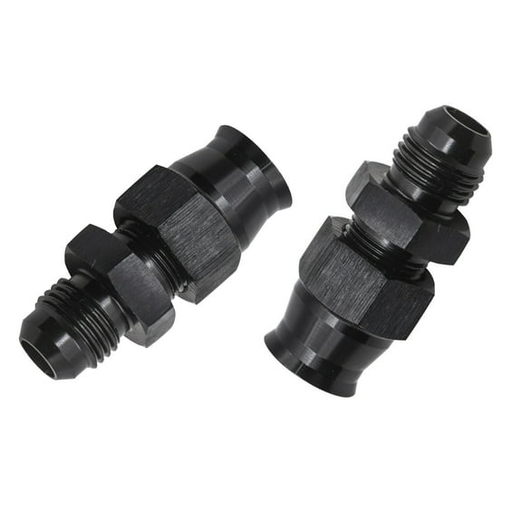 2Pcs Tube To AN6 Male Adapter Fitting With Brass Ferrule Hard Line
