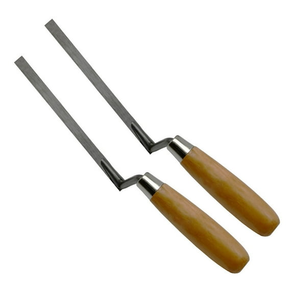 2Pcs Tuck Pointers Tuck Pointing Trowel with Handle Mortar Repair Tool Tuck Pointing Tool Brick Trowel Tool Grout
