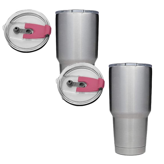 2Pcs Tumbler Replacement Lids Spill Proof and Splash Lid for Straw Tumbler Lid (Without Straw) Home Decor Happy 2026!