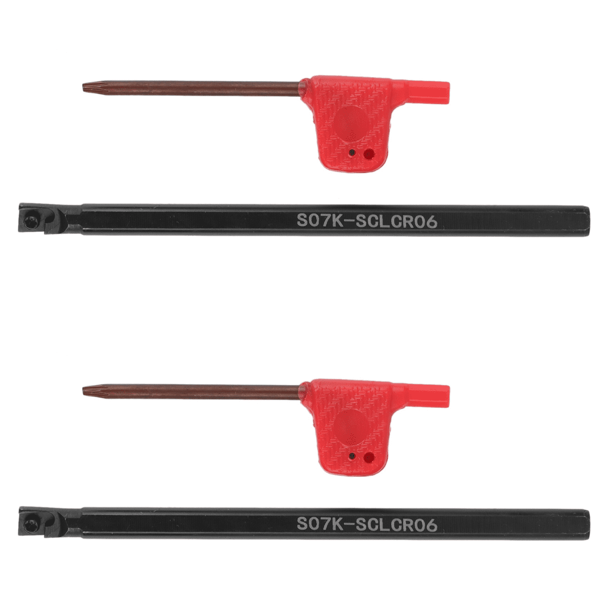 2Pcs Turning Tool SCLCR S07K-SCLCR06 Internal Lathe Boring Bar Tungsten ...