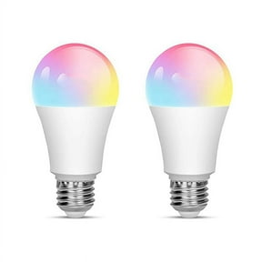 2Pcs Tuya Smart E27 Smart Bulb,Dimmable WIFI Bulb, Controlled RGBCW Saving,Dimming and Color Adjustment 18W
