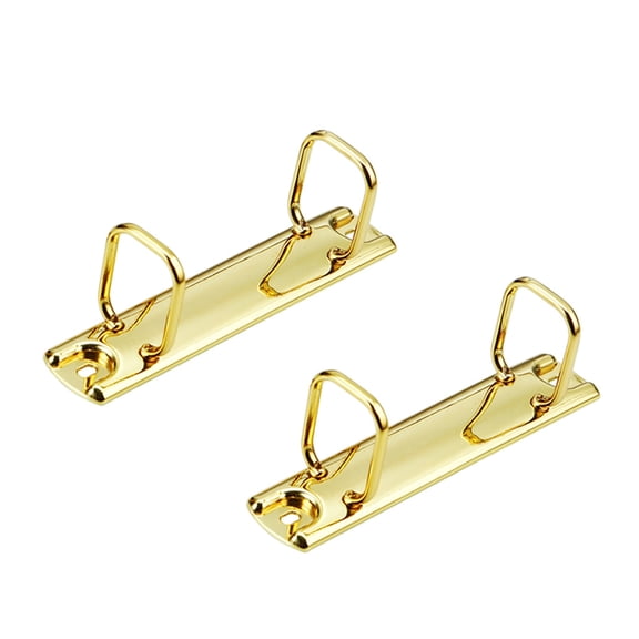 2Pcs Two Hole Metal Binding Clip For Documents Paper Organization Office Supply