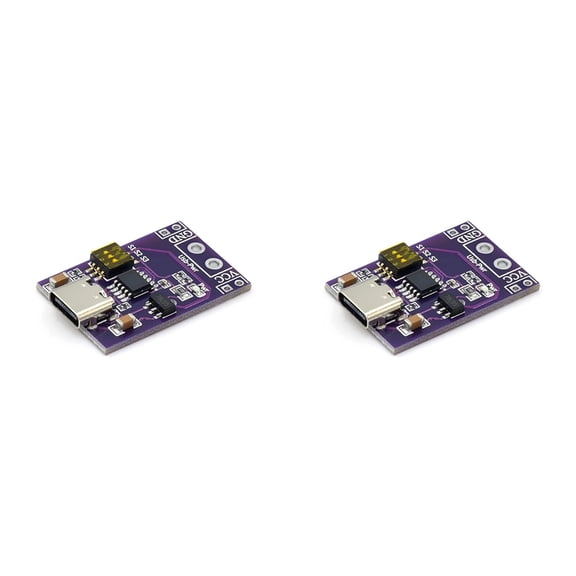 2Pcs Type-C QC PD2.0 PD3.0 to DC Spoof Fast Charge Trigger Poll Detector USB-PD Notebook Power Supply Change Board,2 x Fast Charge Trigger,