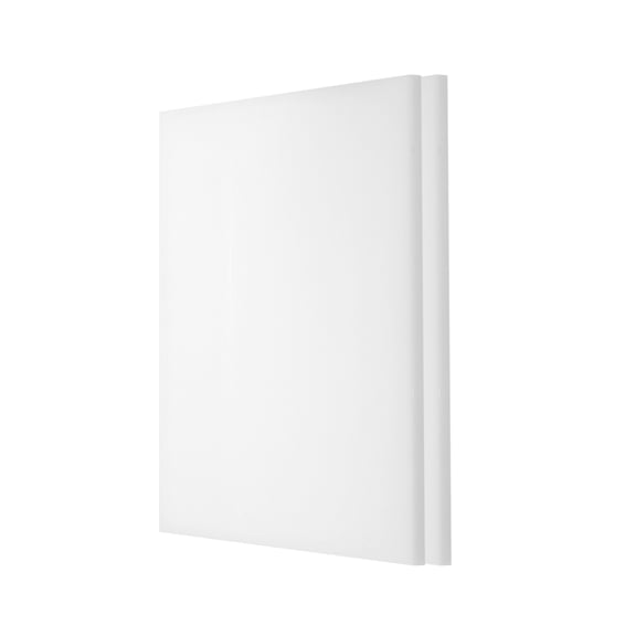 2Pcs UHMW Sheet Ultra High Molecular Weight Polyethylene Sheet, 1/4" Thick Hard HDPE Plastic Board 12" x 12" White