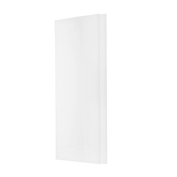 2Pcs UHMW Sheet Ultra High Molecular Weight Polyethylene Sheet, 1/8" Thick Hard HDPE Plastic Board 12" x 6" White