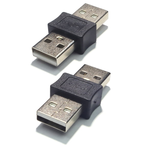 2Pcs USB 2.0 Converters Adapters Plugs and Play Design For Laptops Keyboards Stable Connection