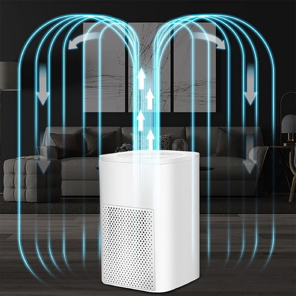 2Pcs USB Air Cleaner under $5! Kadlawus USB Portable Air Cleanser for Home Office Car Desktop, H13 HEPA Filter with Air Quality Monitor, Quiet Desktop Freshener for Bedroom, Pet Allergies, Dust