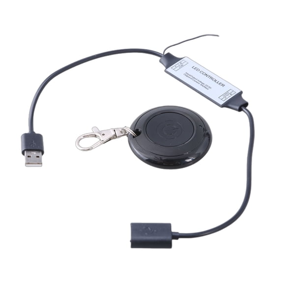 2Pcs USB Controller Cord Wire with Remote Build-in Battery 10m Remote Distance