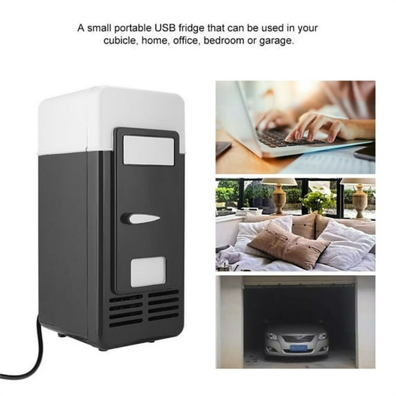 2Pcs USB Mini Refrigerator under $5! Yrmaups USB Mini Refrigerator, Hot and Cold Use Small Cooler for Drinks Cosmetics, Portable Thermo Electric Cooler Warmer, 5V USB Powered Mini Fridge for Desktop
