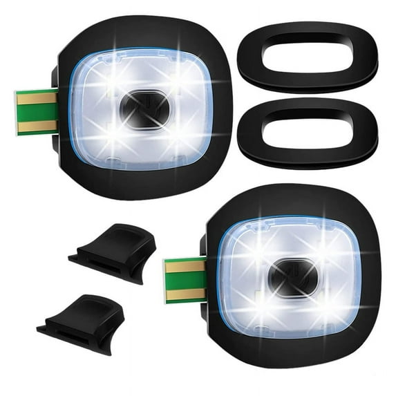 2Pcs USB Rechargeable Light for LED Beanie Hat,Replaceable Headlamp Cap DIY Hat Men and Women
