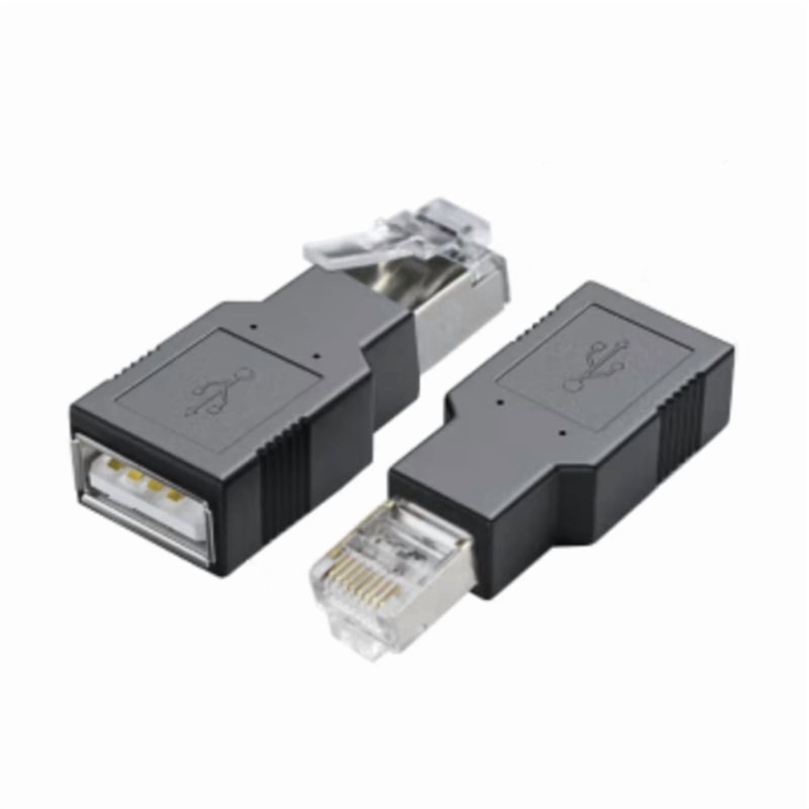 Usb Rj45 Connector 2Pcs USB to RJ45 Ethernet Adapter USB Female to RJ45 Male Network ...